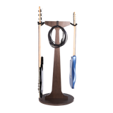 Elite Series 2X Guitar Hanging Stand, Brown Finish