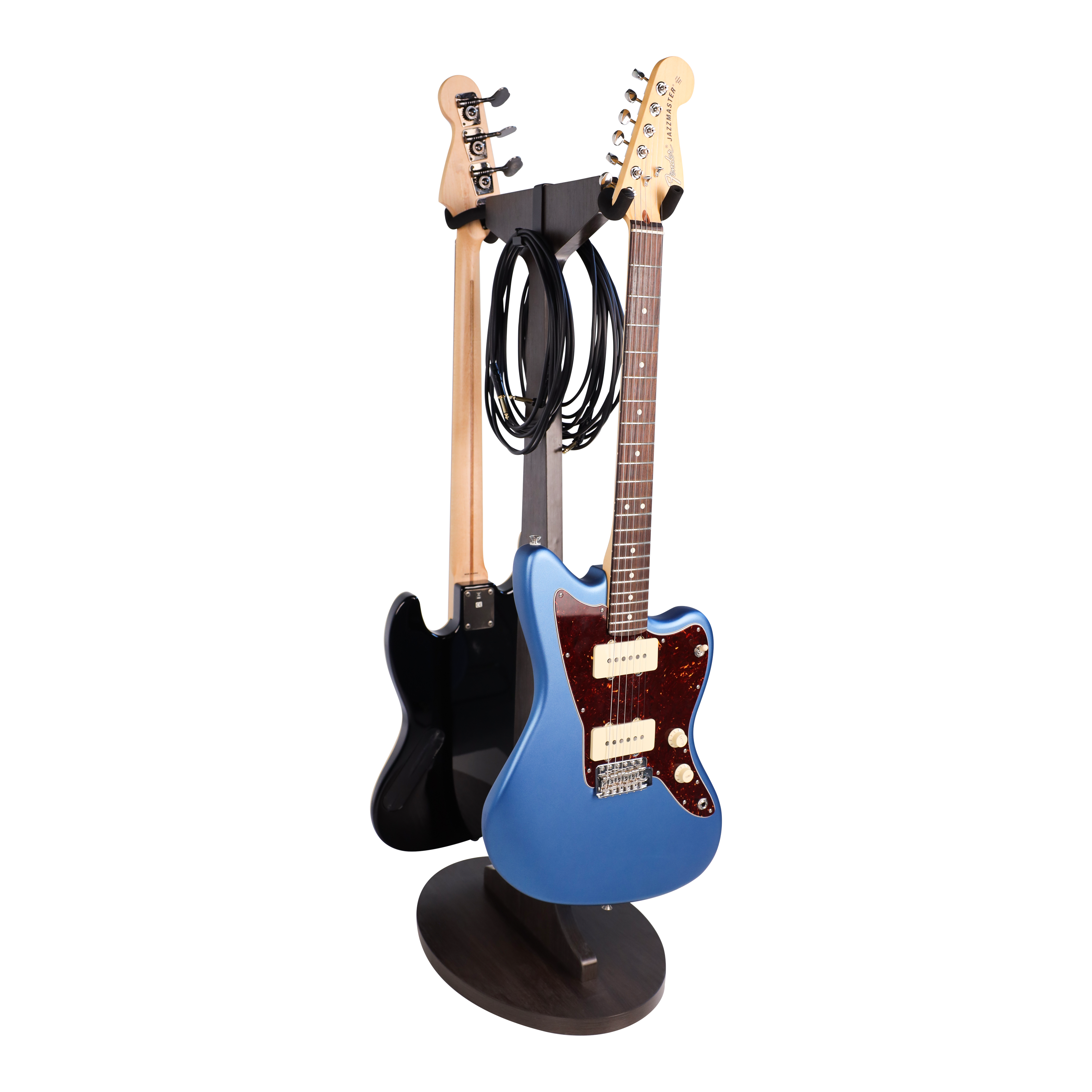 Elite Series 2X Guitar Hanging Stand, Brown Finish