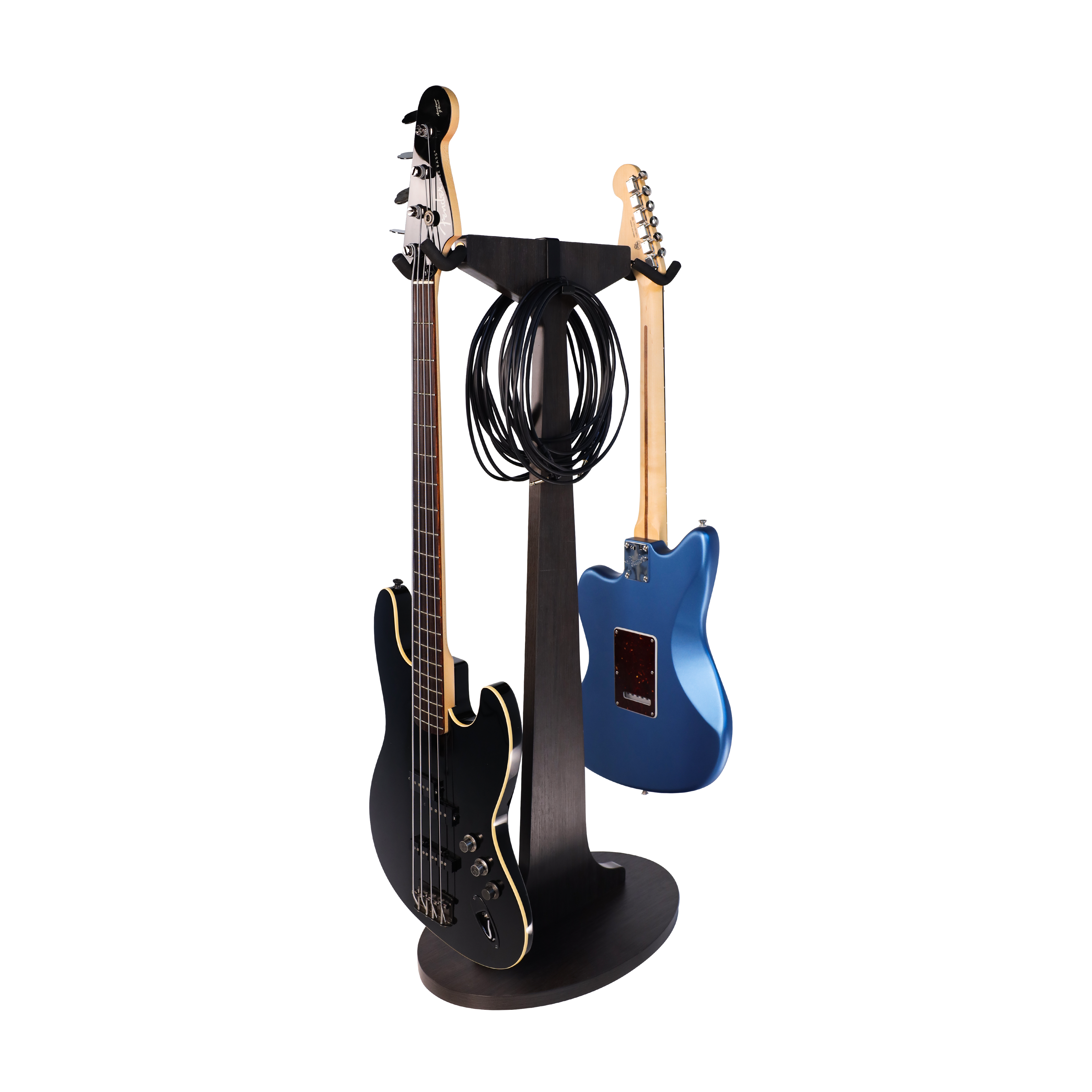 Elite Series 2X Guitar Hanging Stand, Brown Finish