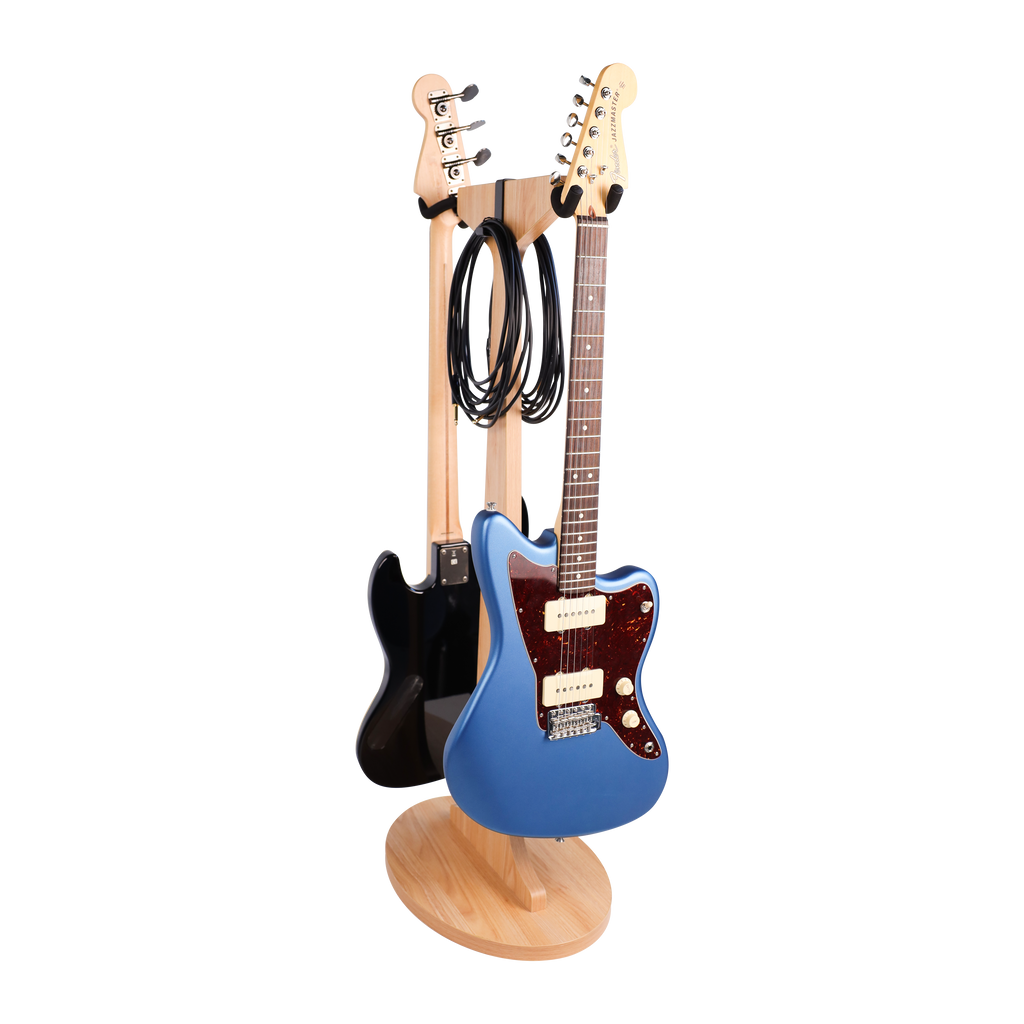 Elite Series 2X Guitar Hanging Stand, Maple Finish