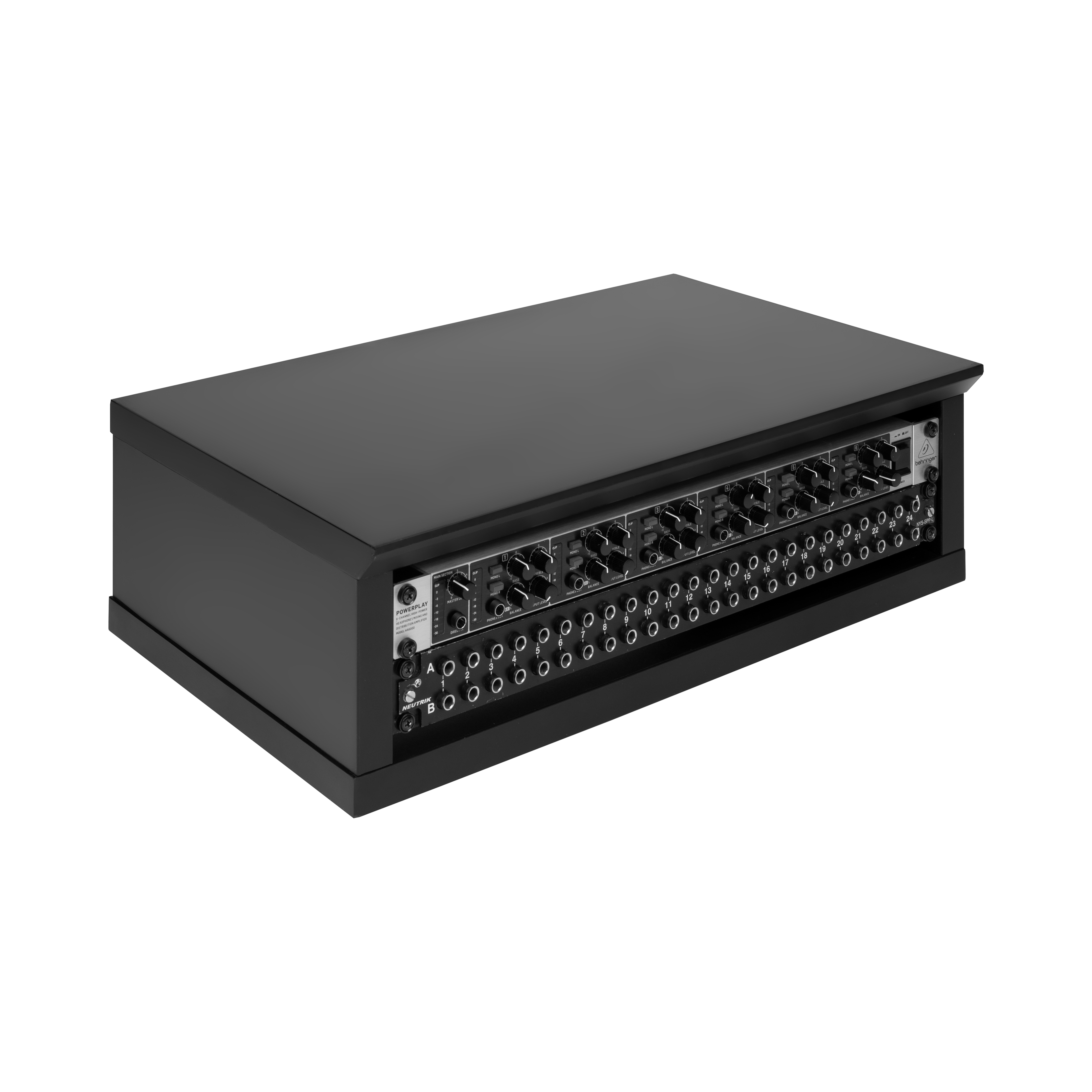 Elite Series Furniture Desktop 2U Studio Rack BLK