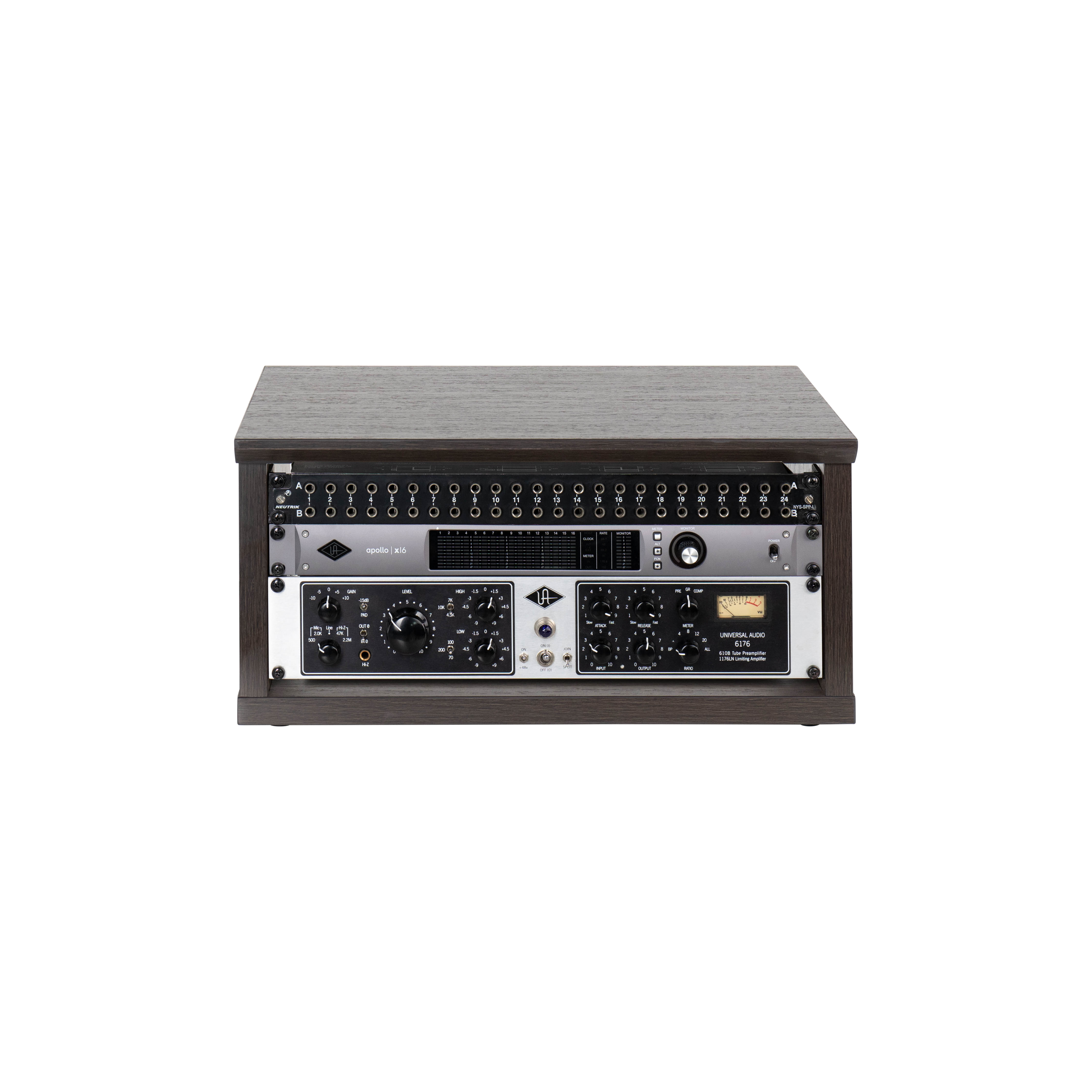 Elite Series Furniture Desktop 4U Studio Rack BRN