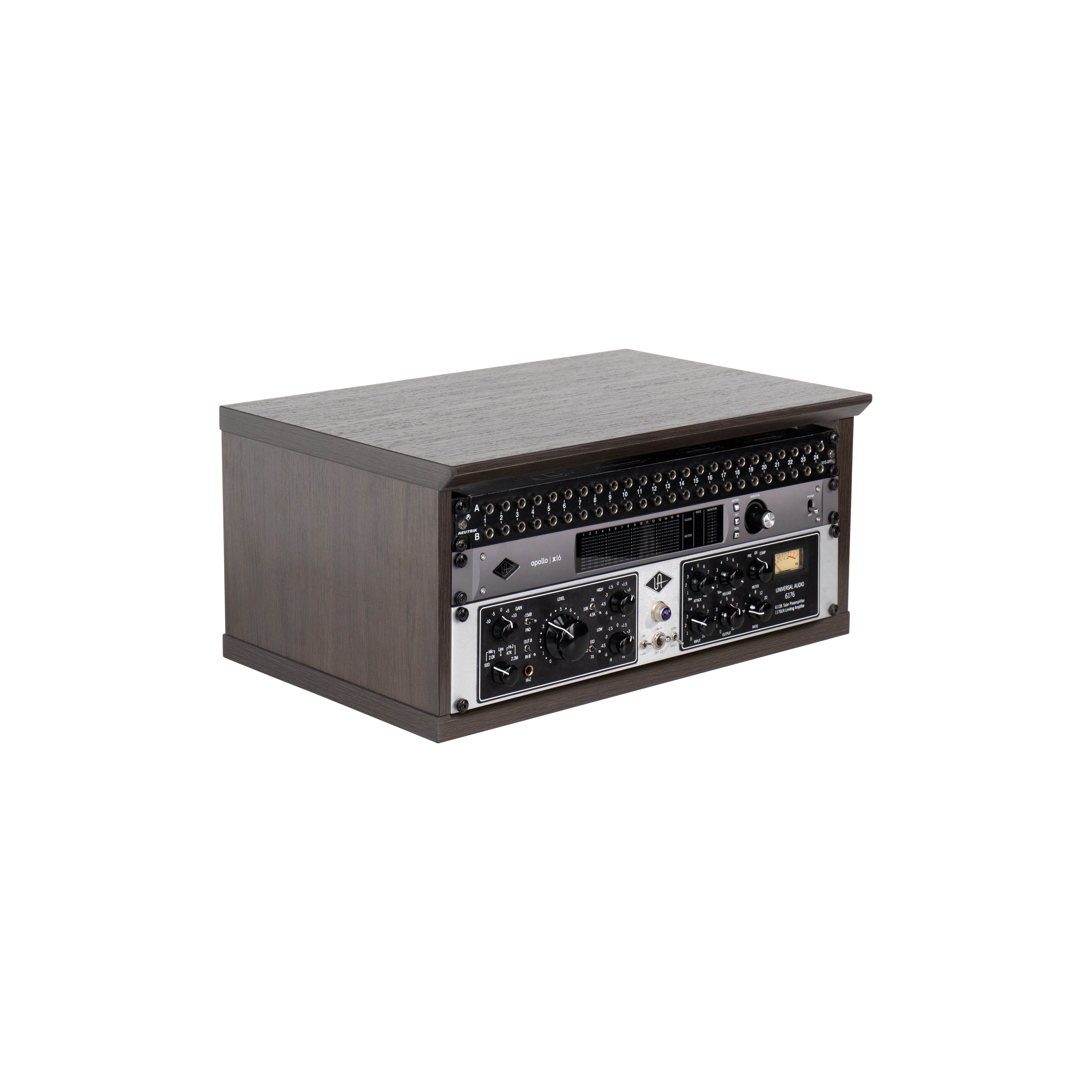 Elite Series Furniture Desktop 4U Studio Rack BRN