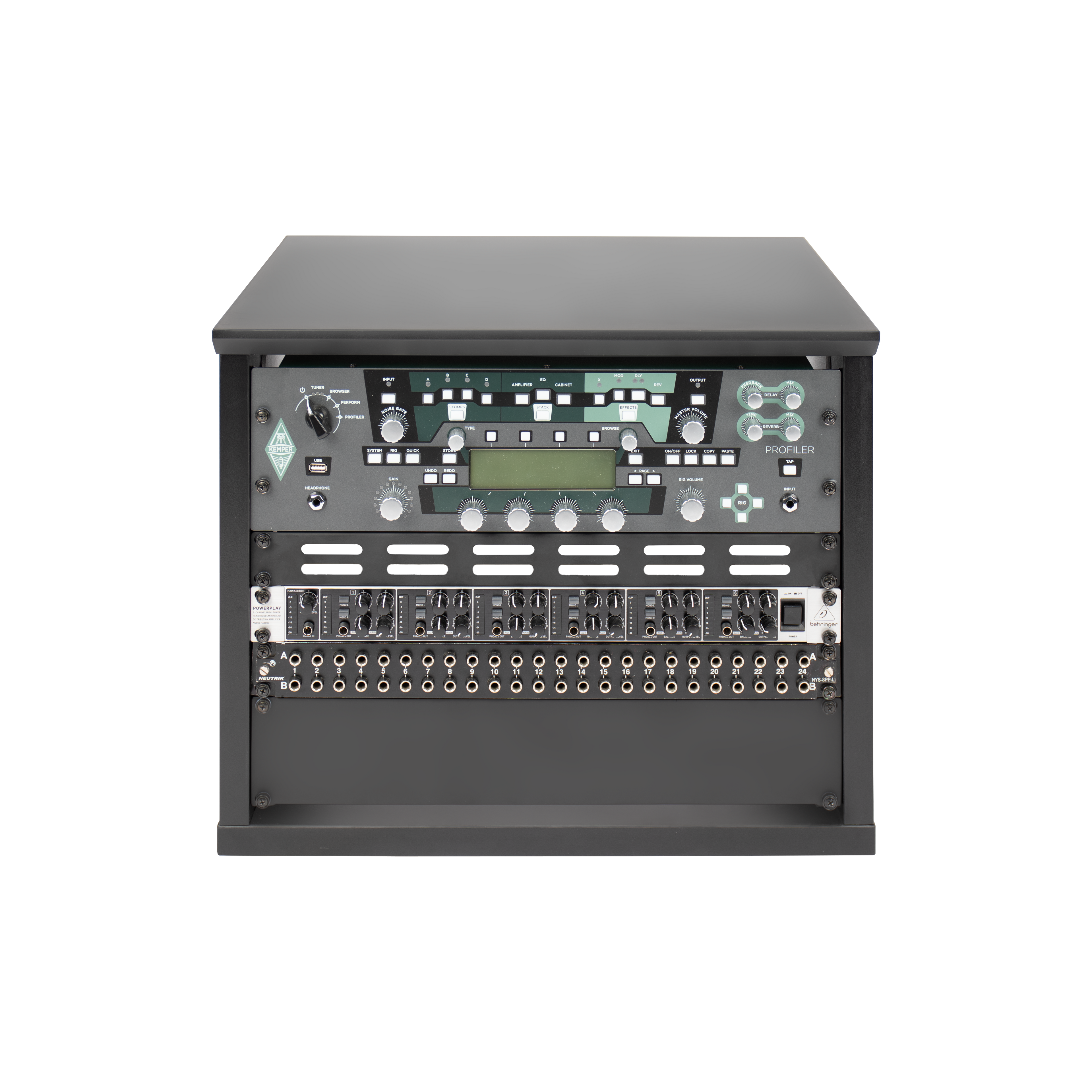 Elite Series Furniture Desktop 8U Studio Rack BLK