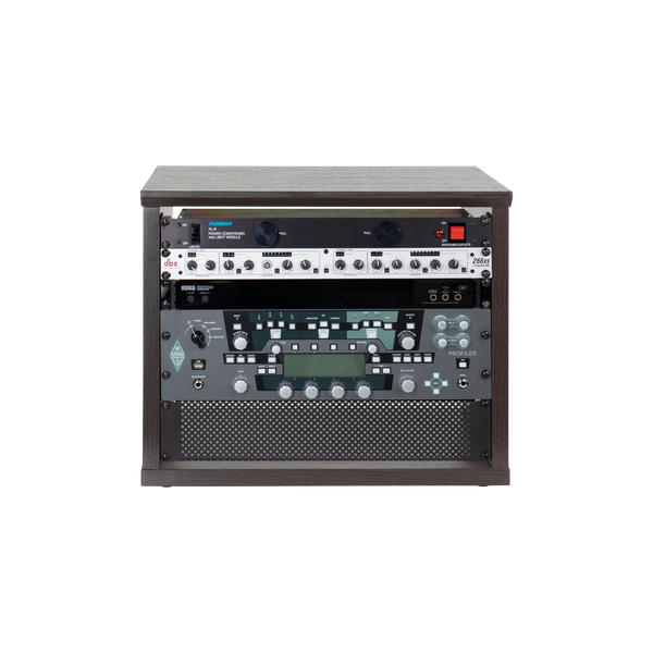 Elite Series Furniture Desktop 8U Studio Rack BRN