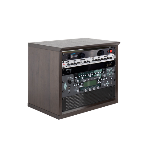 Elite Series Furniture Desktop 8U Studio Rack BRN