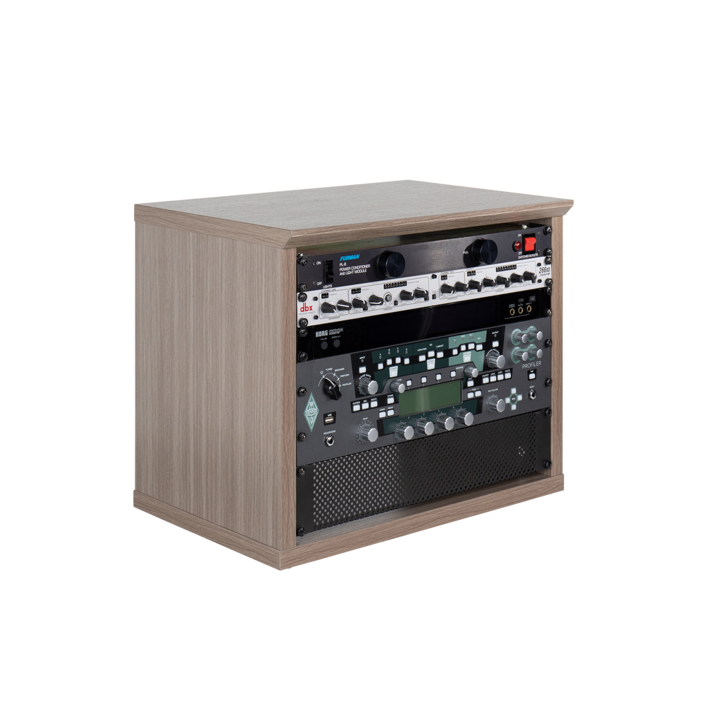 Elite Series Furniture Desktop 8U Studio Rack GRY