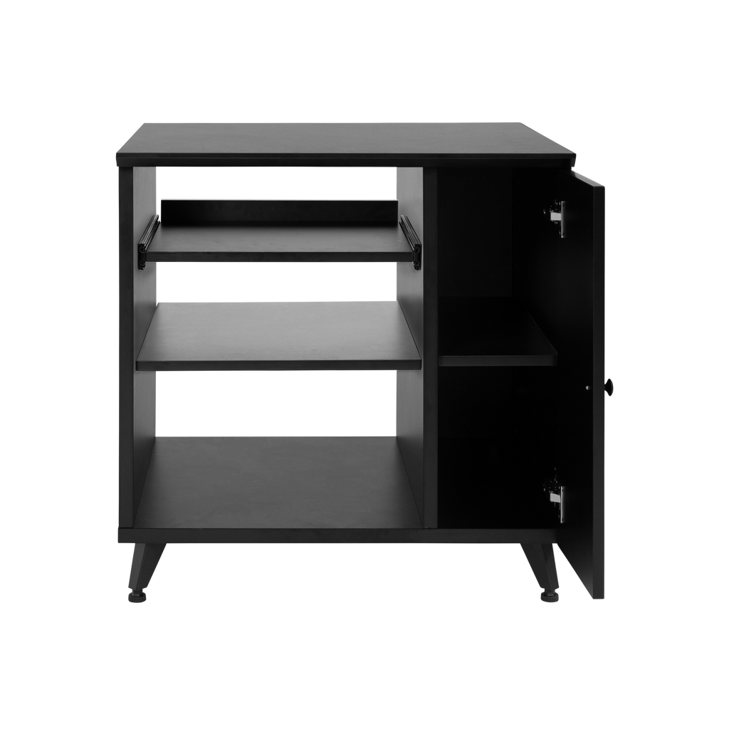 Elite Series Sidecar Rack Cabinet w/ Shelf – BLK