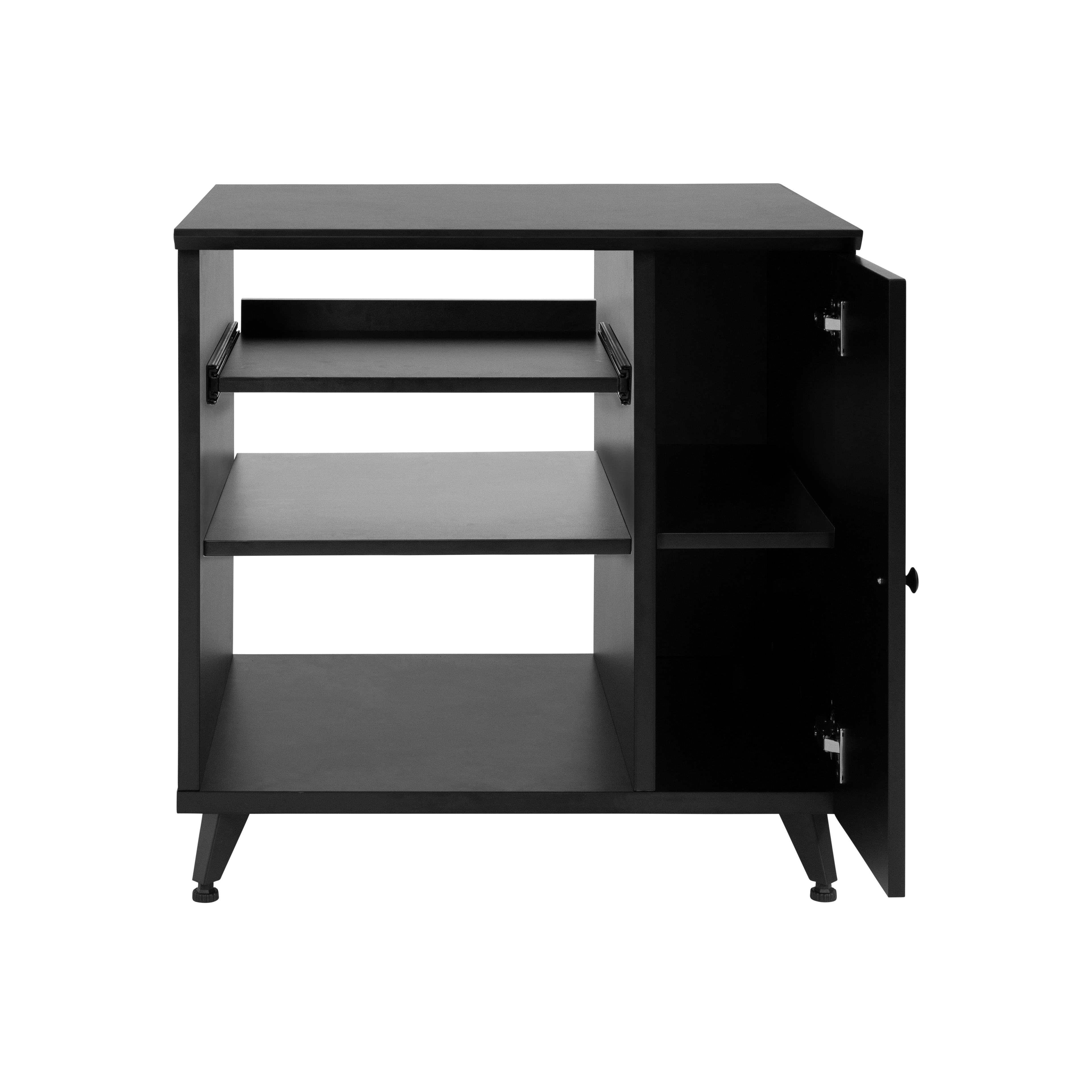 Elite Series Sidecar Rack Cabinet w/ Shelf – BLK