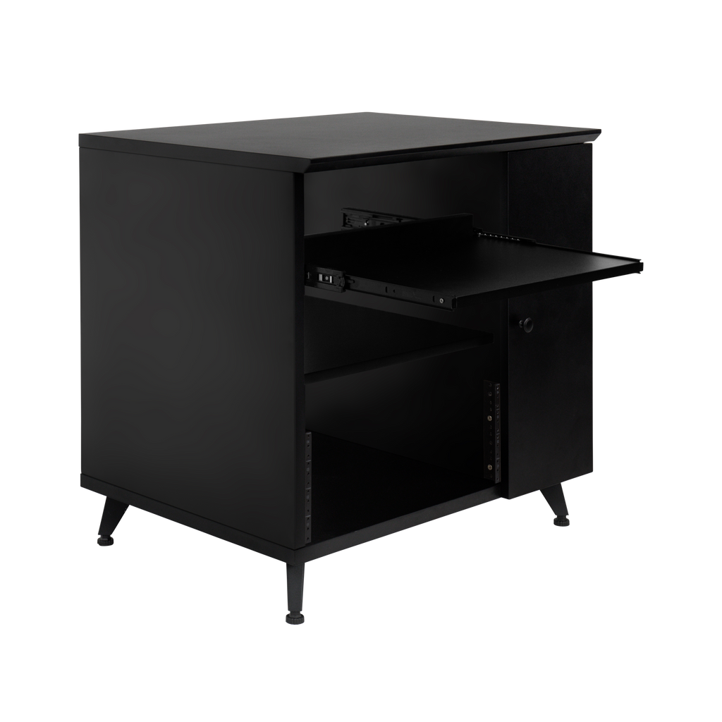 Elite Series Sidecar Rack Cabinet w/ Shelf – BLK