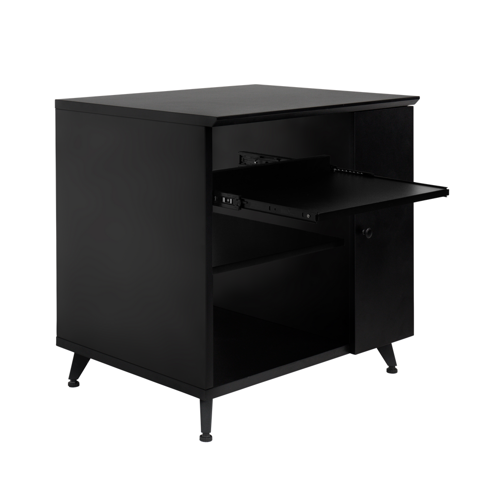 Elite Series Sidecar Rack Cabinet w/ Shelf – BLK