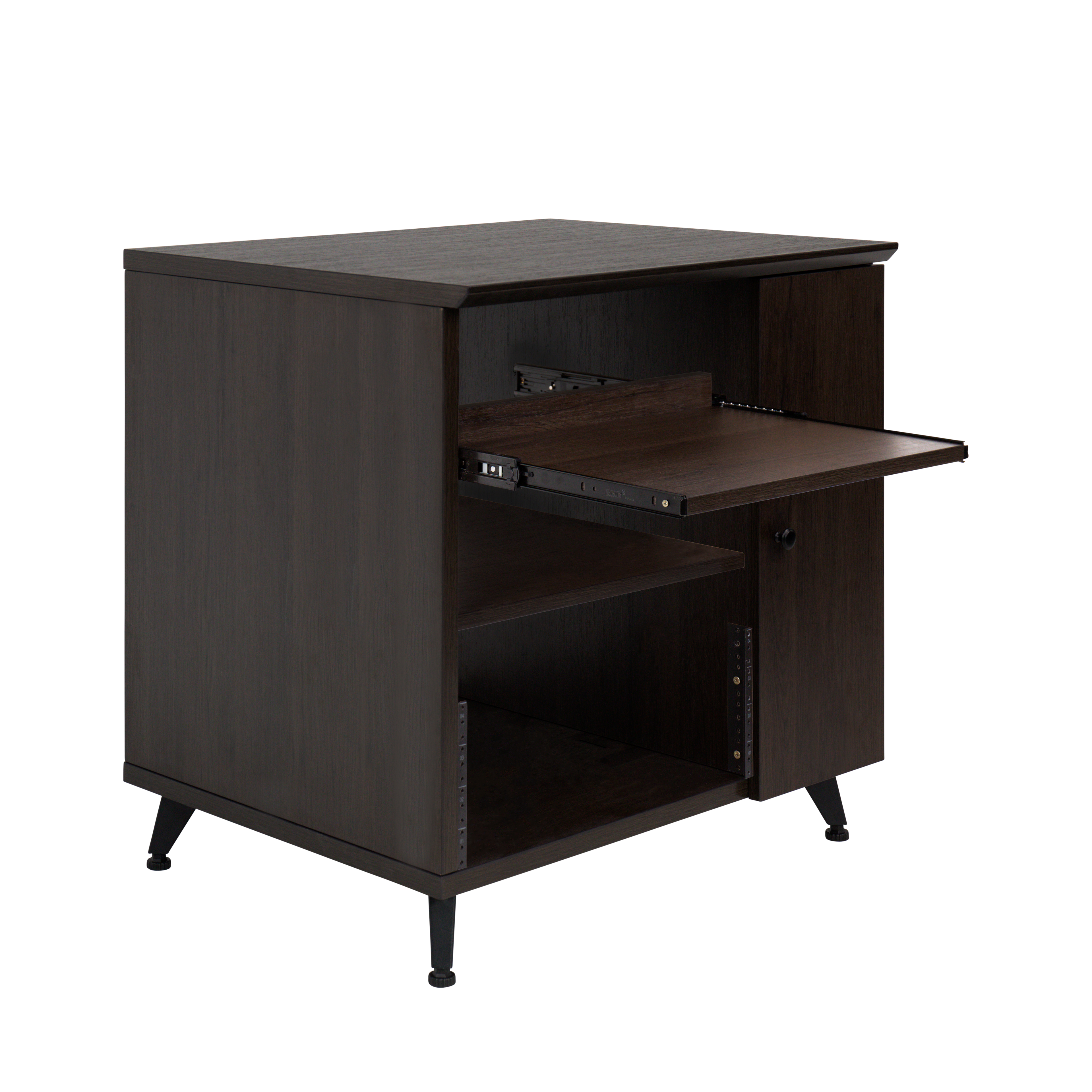 Elite Series Sidecar Rack Cabinet w/ Shelf – BRN