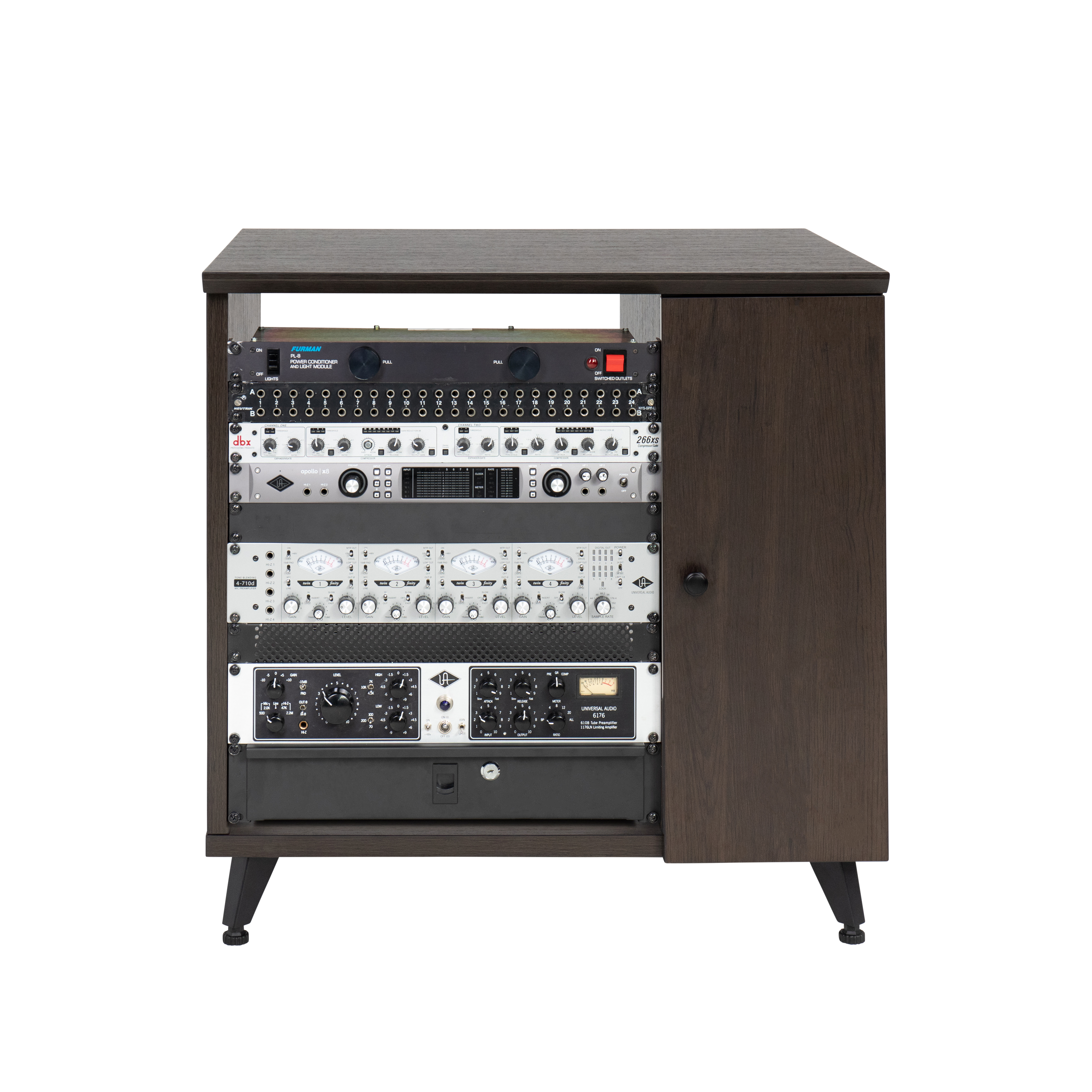 Elite Series Sidecar Rack Cabinet w/ Shelf – BRN