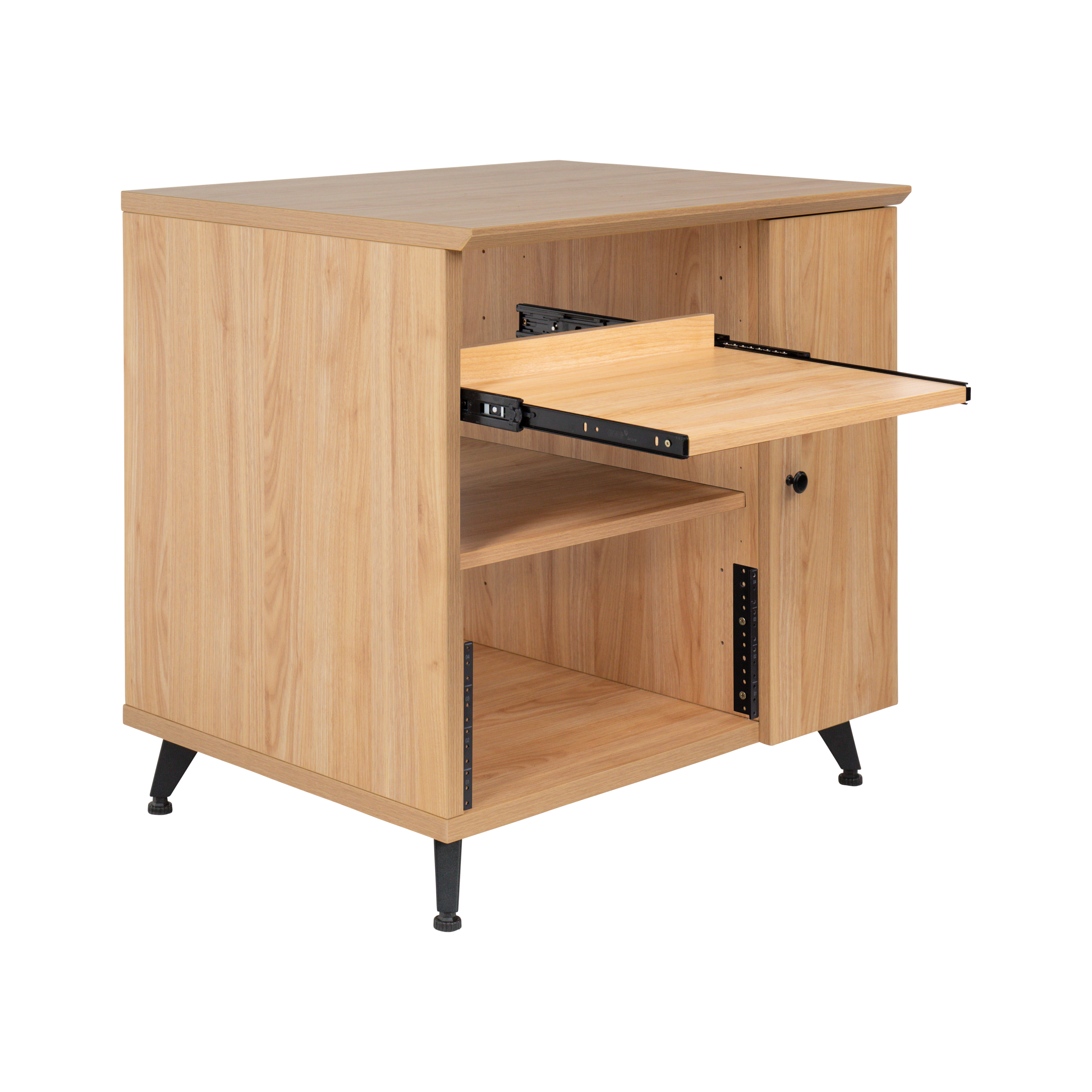 Elite Series Sidecar Rack Cabinet w/ Shelf – GRY