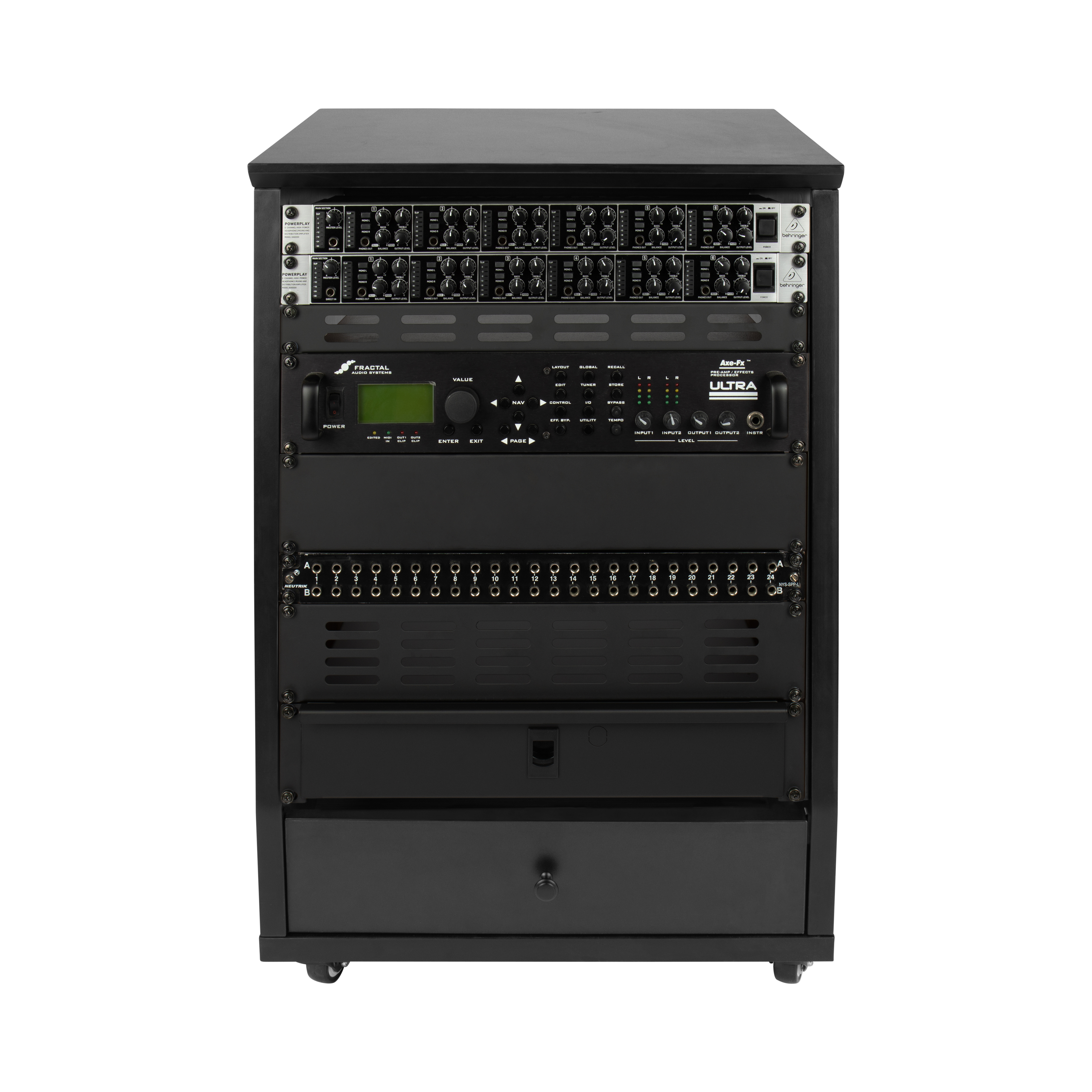 Frameworks Elite Angled Studio Rack - 12U BLK