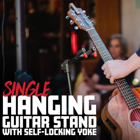 Hanging Guitar Stand with Locking Neck Cradle