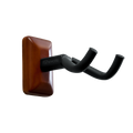 Mahogany Wall Mount Guitar Hanger