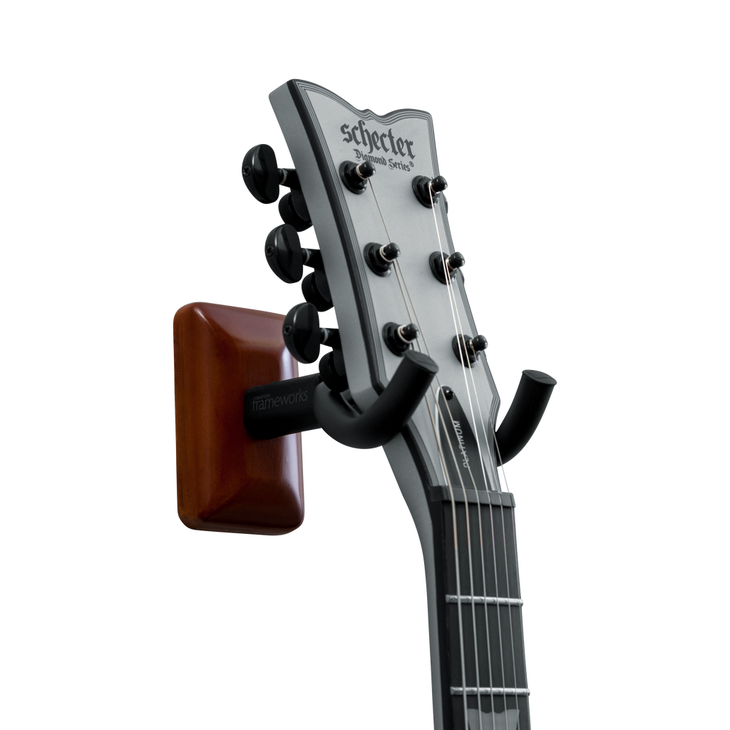 Mahogany Wall Mount Guitar Hanger