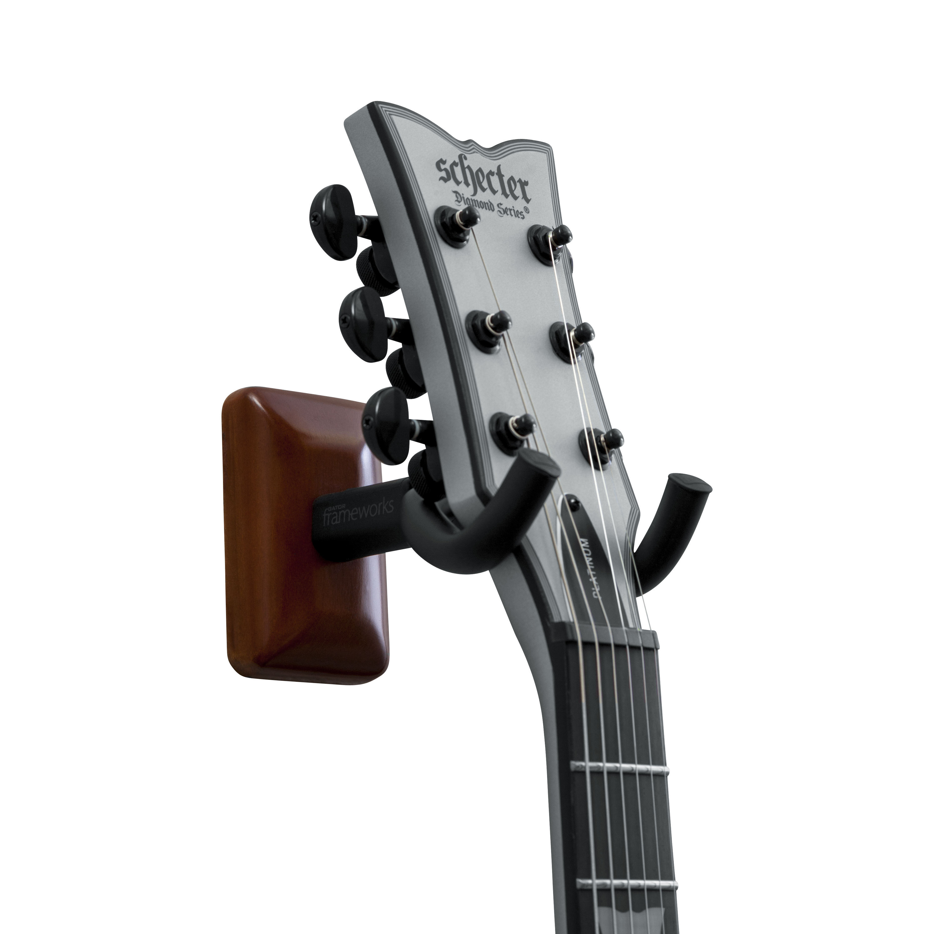Mahogany Wall Mount Guitar Hanger