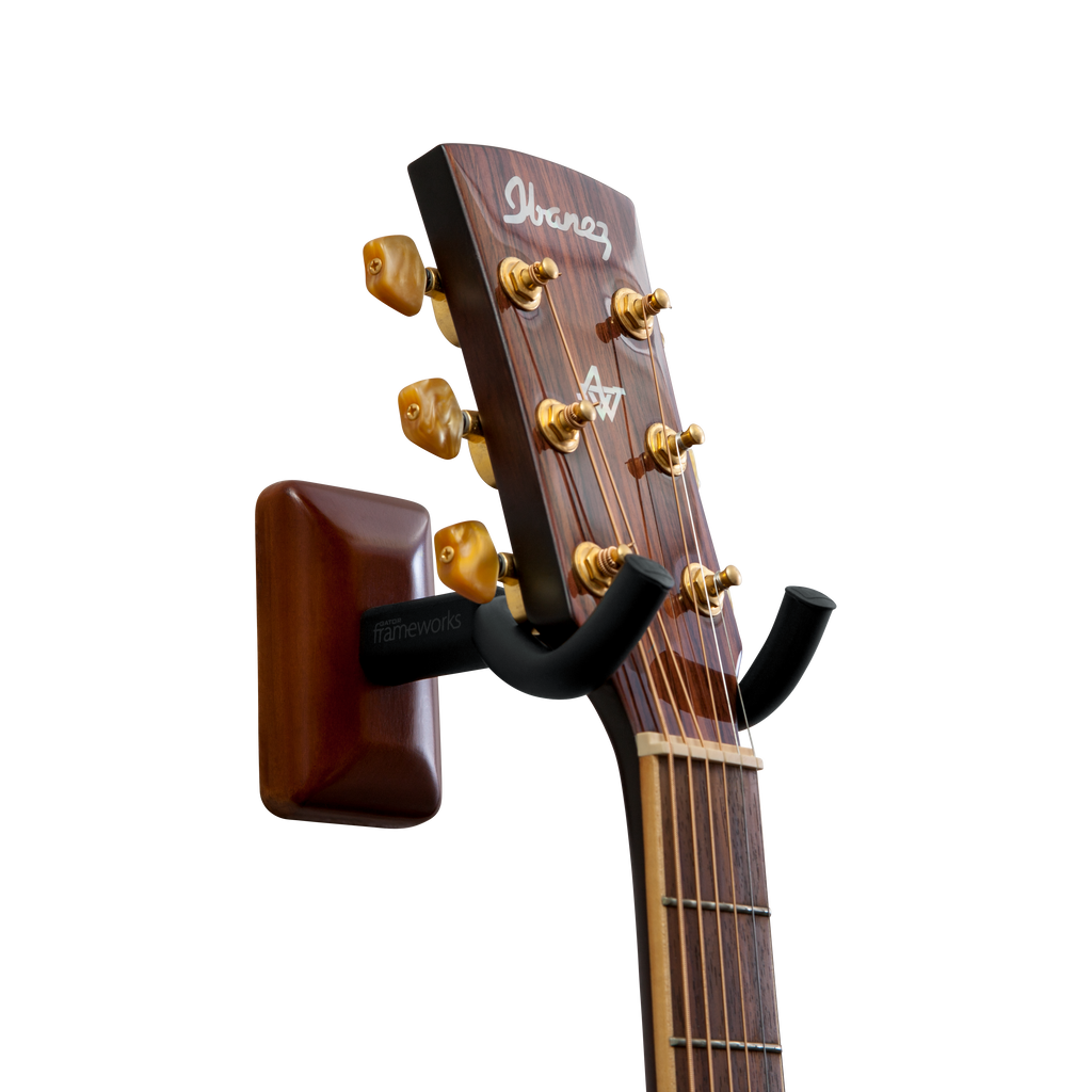 Mahogany Wall Mount Guitar Hanger