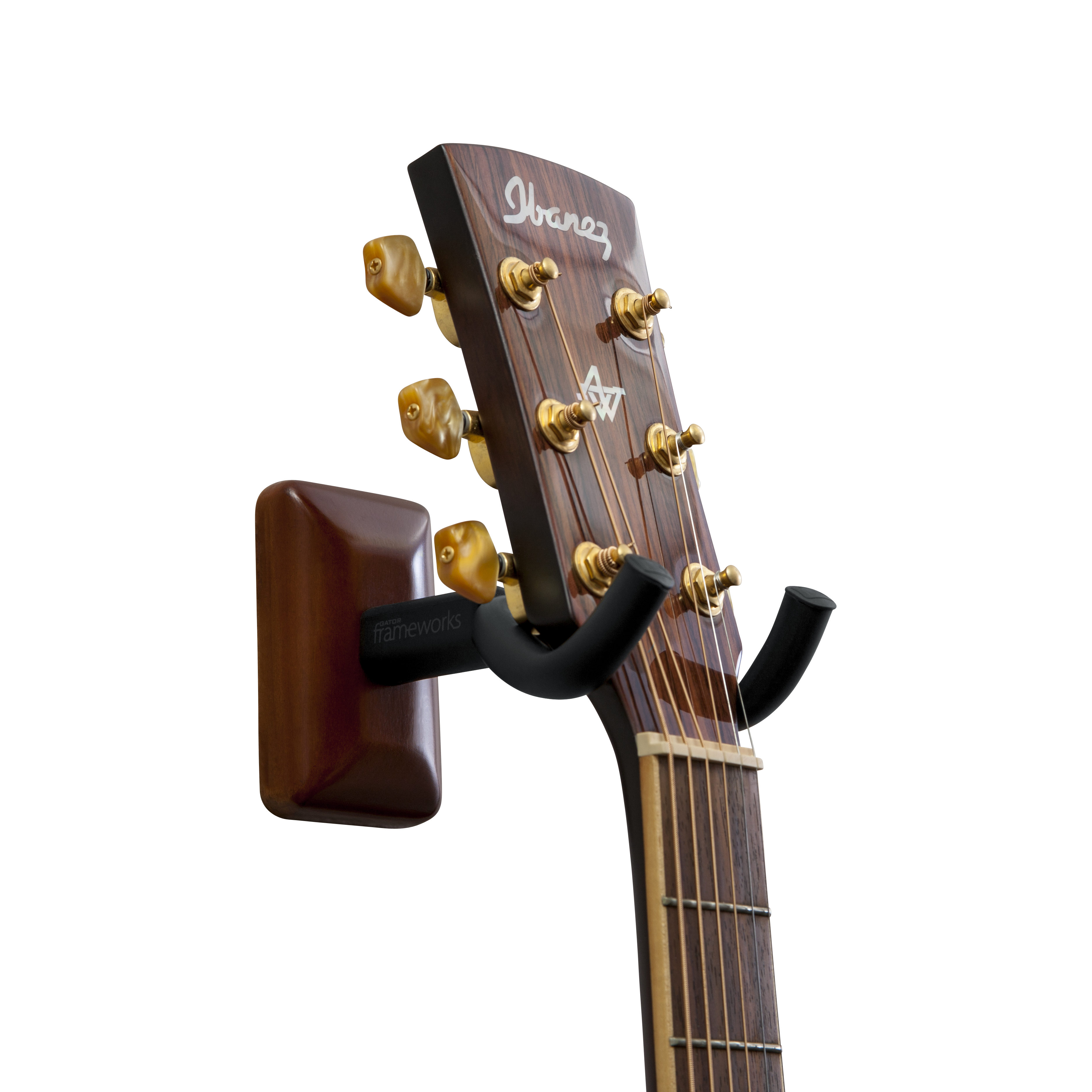 Mahogany Wall Mount Guitar Hanger