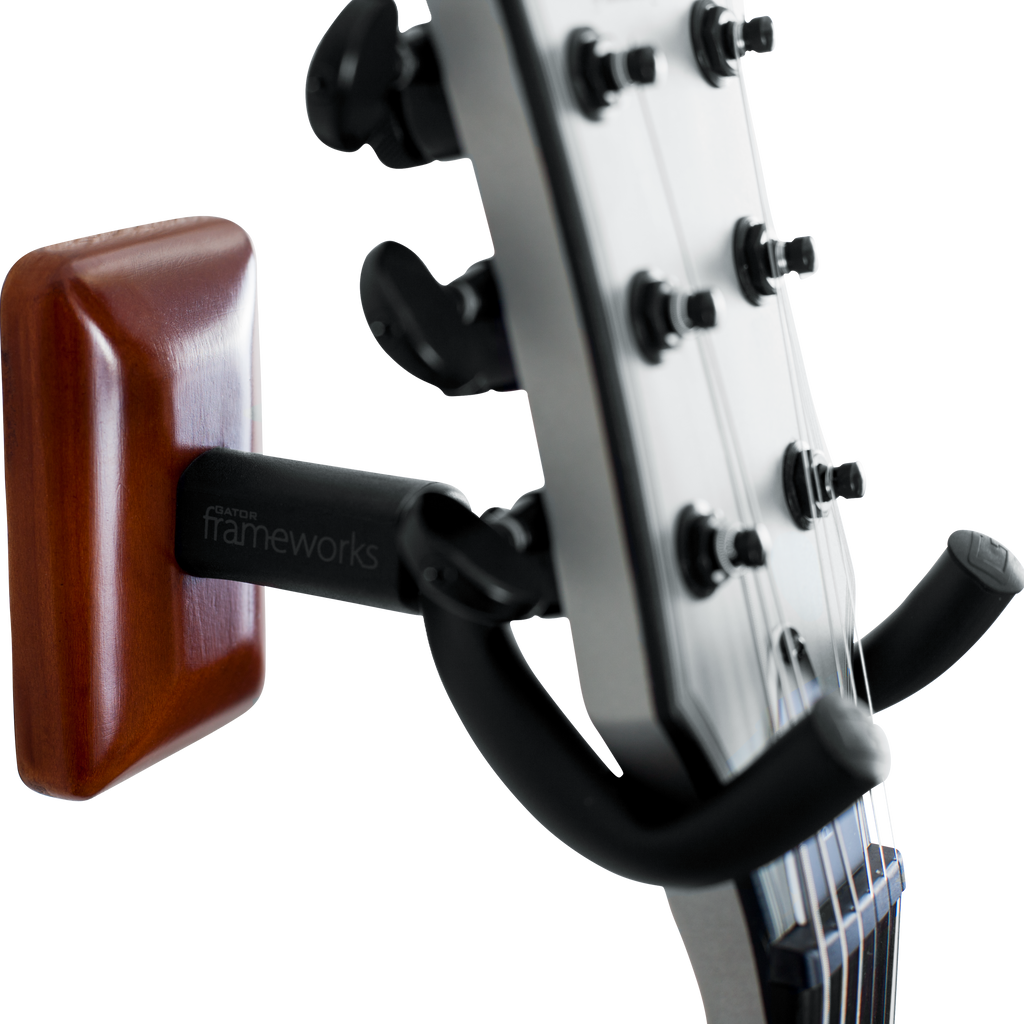Mahogany Wall Mount Guitar Hanger