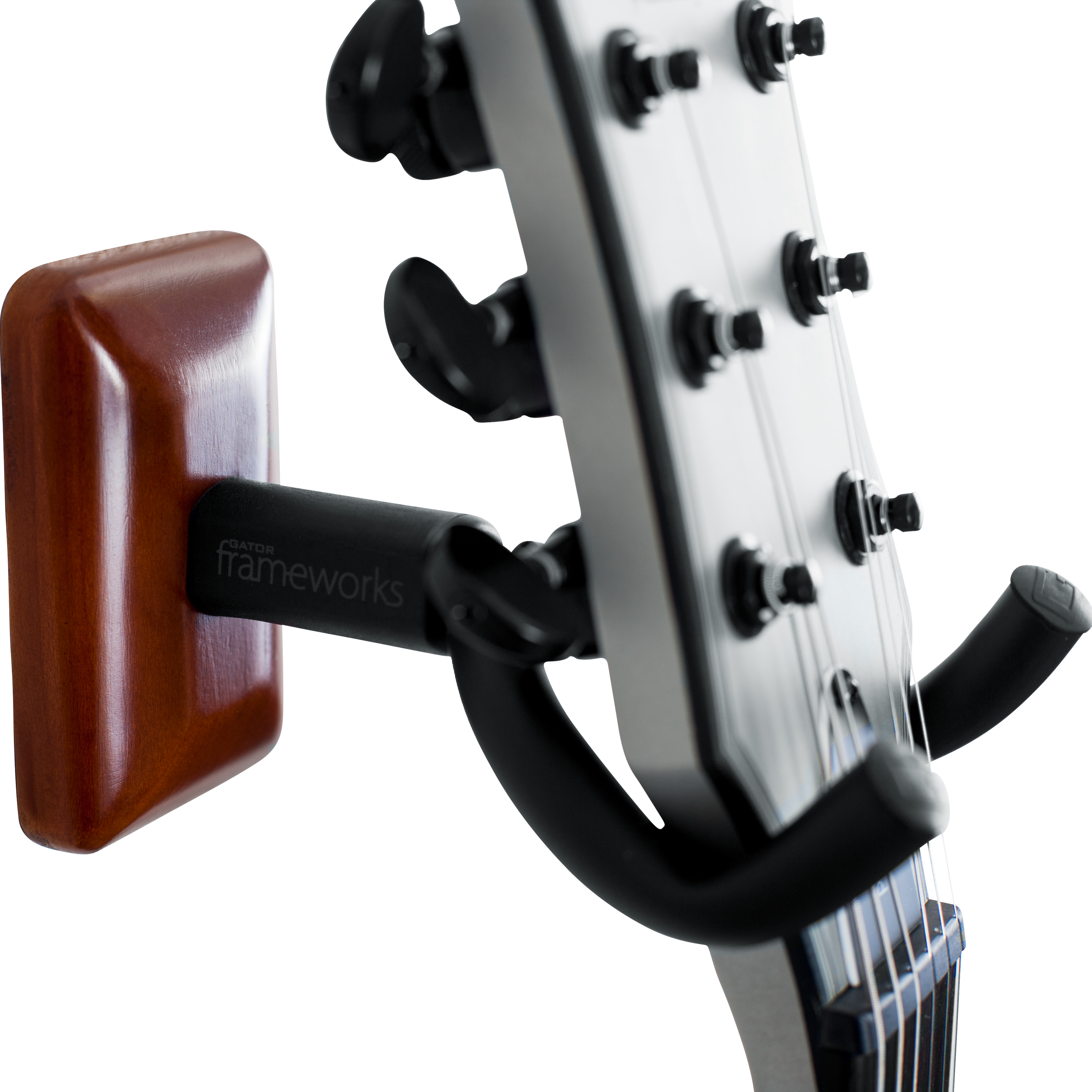 Mahogany Wall Mount Guitar Hanger