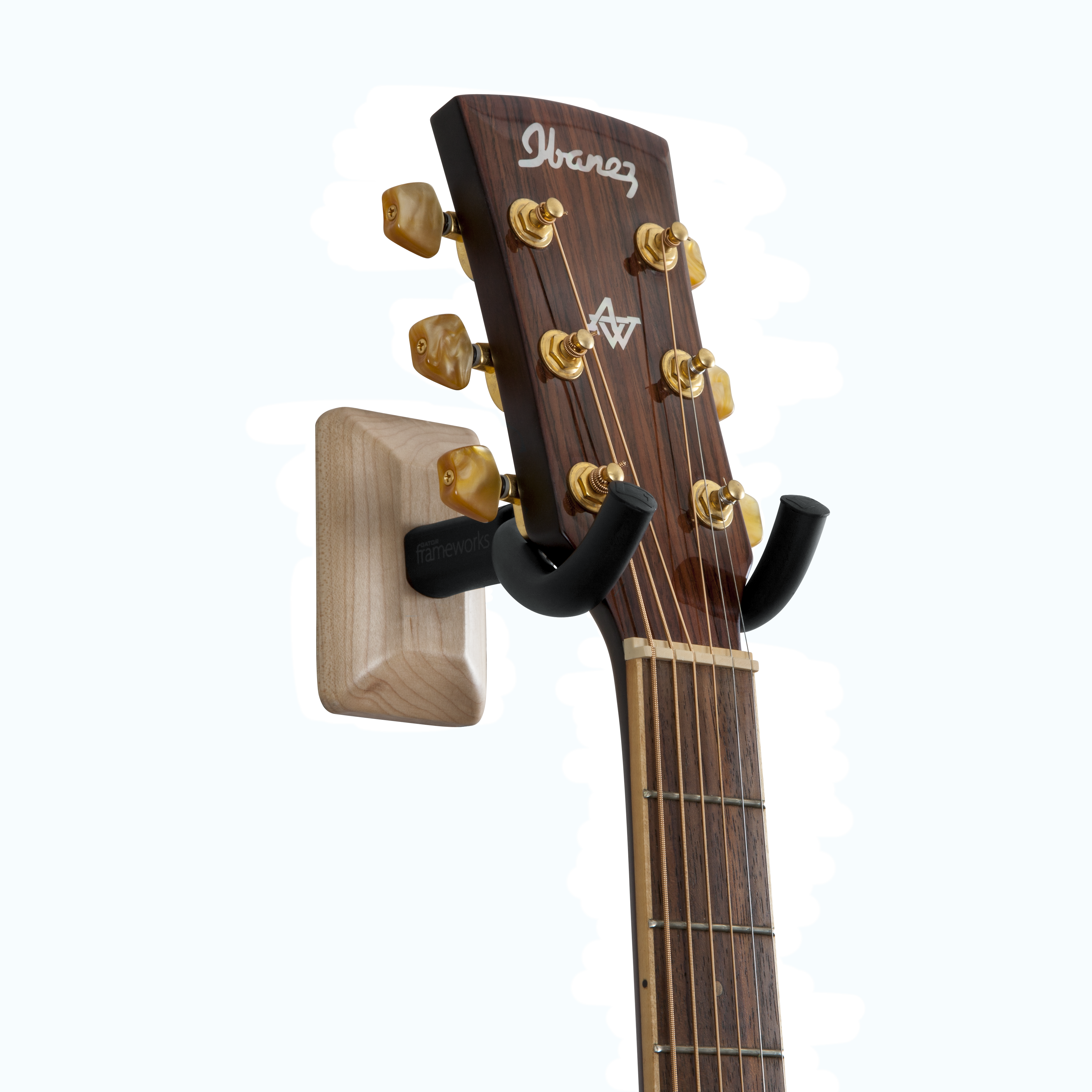 Maple Wall Mount Guitar Hanger
