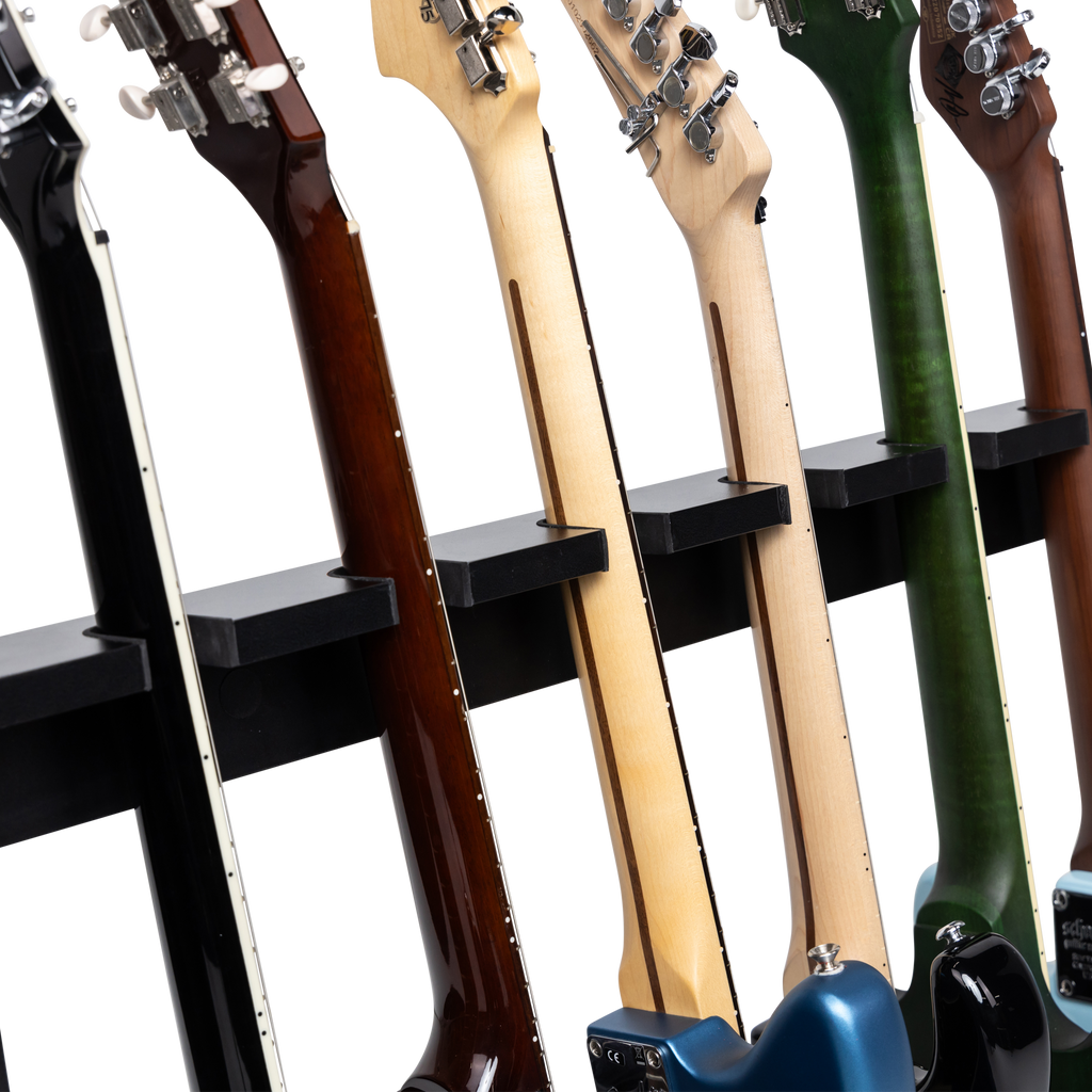 Wooden Guitar Rack for Up to 6 Guitars - BLK