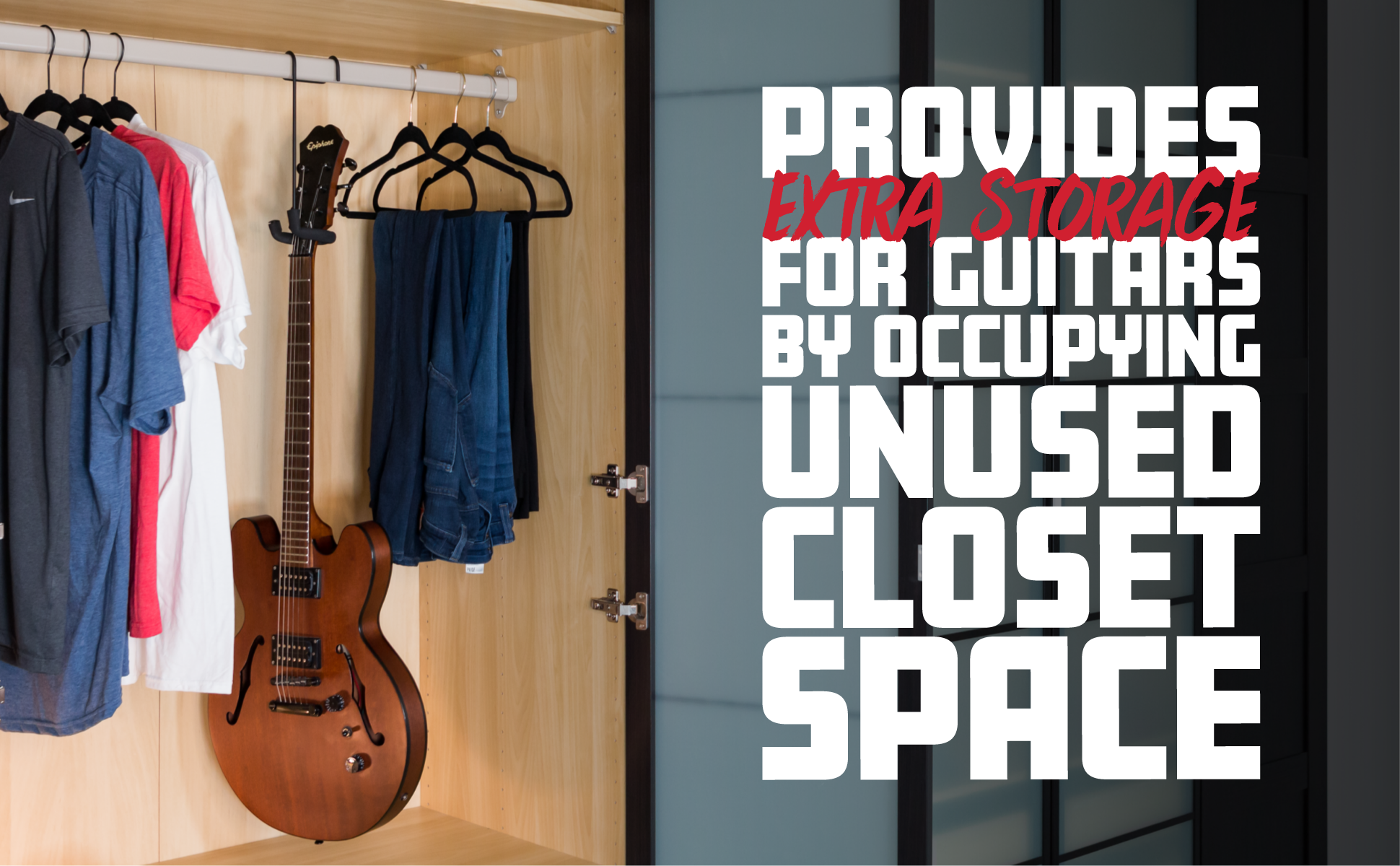 Closet Hanger Yoke For Guitars