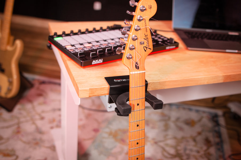 Desk Clamping Guitar Rest with Clamp Mount
