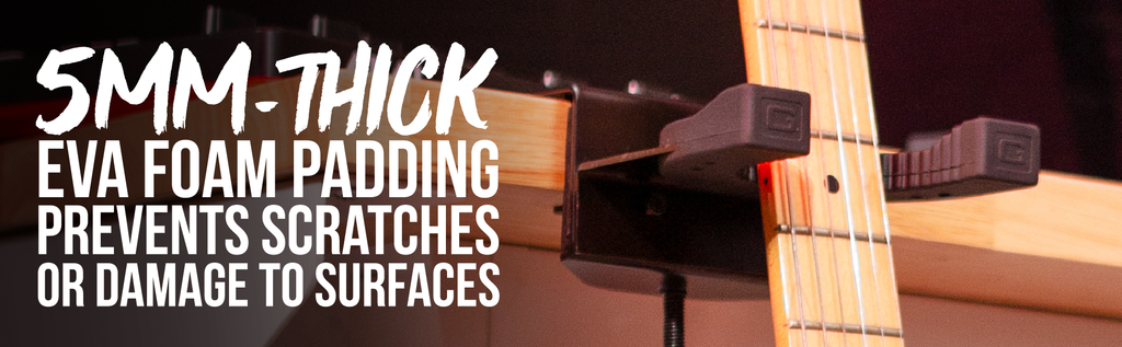 Desk Clamping Guitar Rest with Clamp Mount