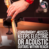 Desk Clamping Guitar Rest with Clamp Mount