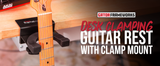 Desk Clamping Guitar Rest with Clamp Mount