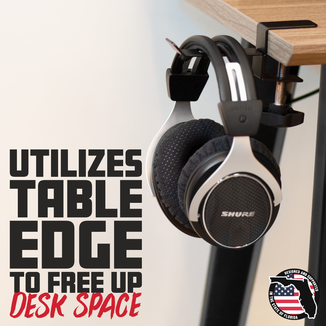 Headphone Hanger For Desks