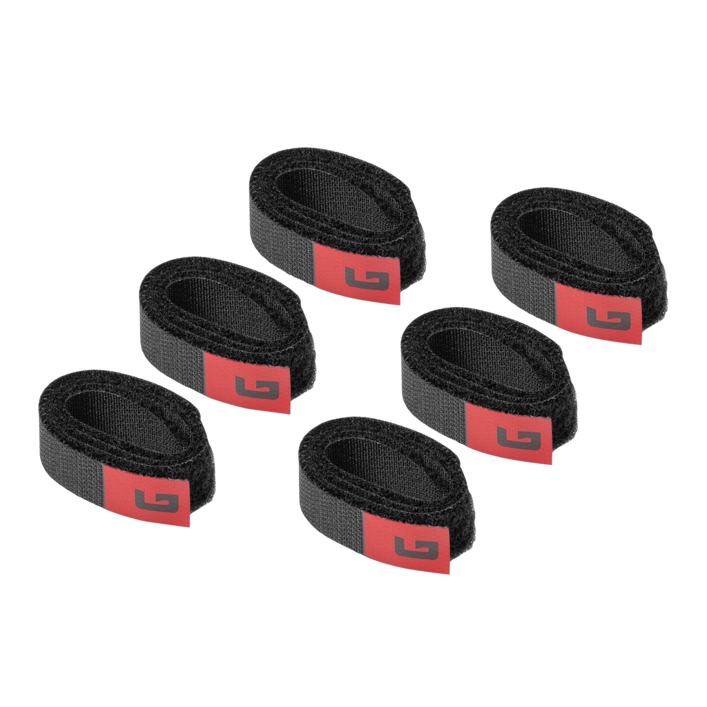 6-Pack of Cable Management Hook-and-Loop Wraps