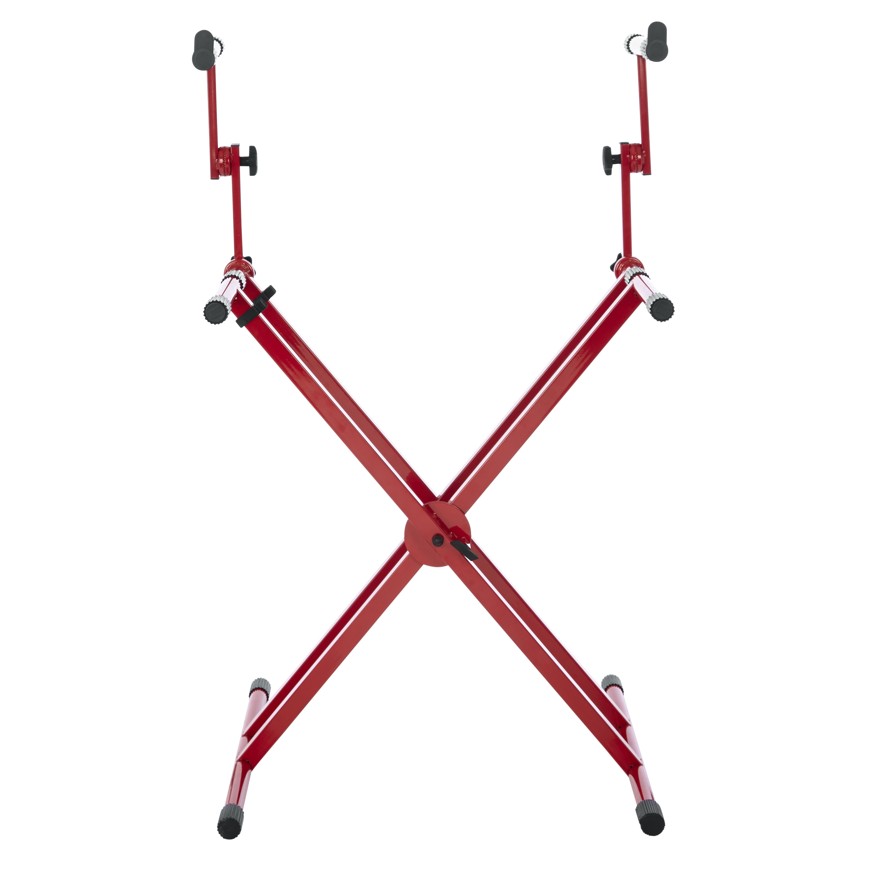 2 Tier X Style Keyboard Stand; Red