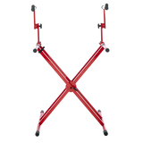 2 Tier X Style Keyboard Stand; Red