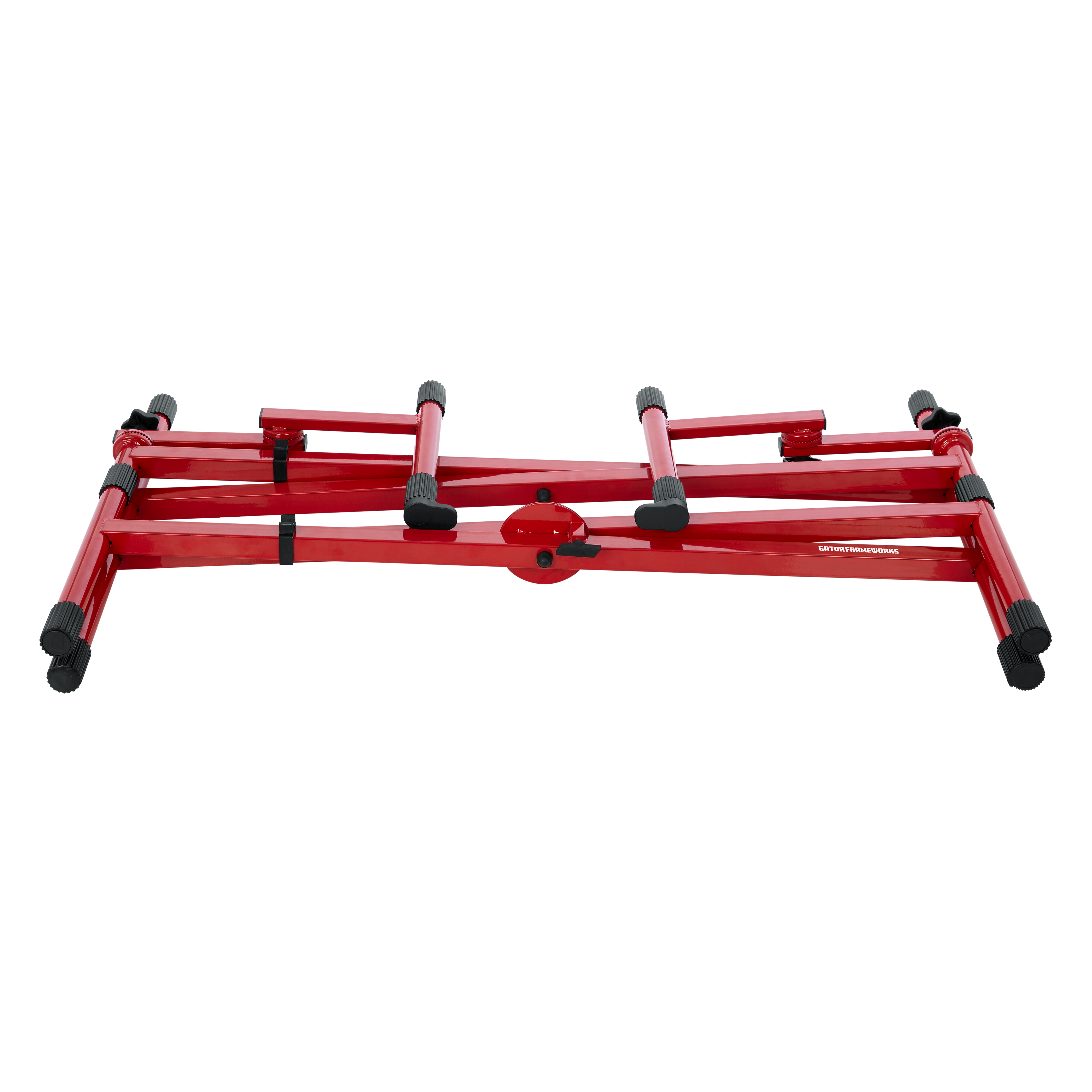 2 Tier X Style Keyboard Stand; Red