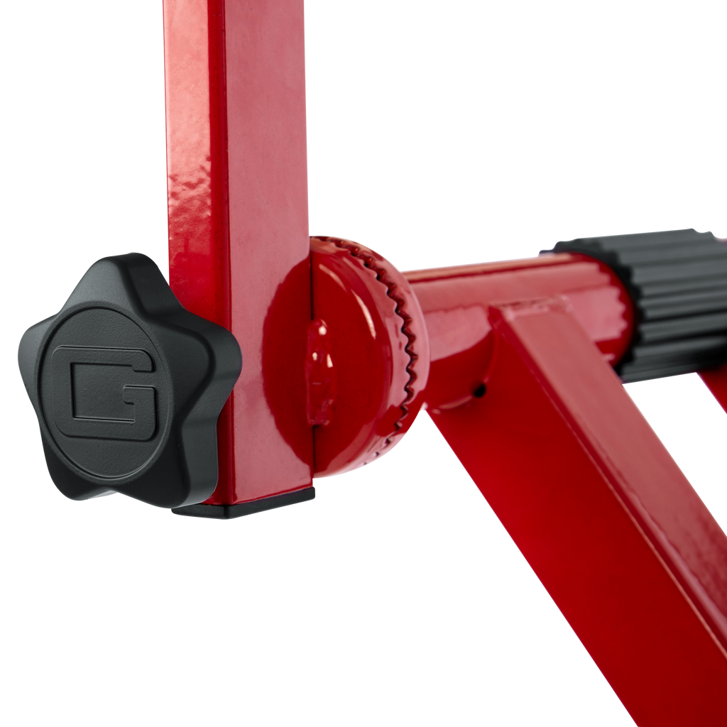 2 Tier X Style Keyboard Stand; Red