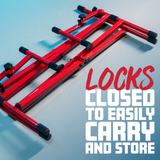 2 Tier X Style Keyboard Stand; Red