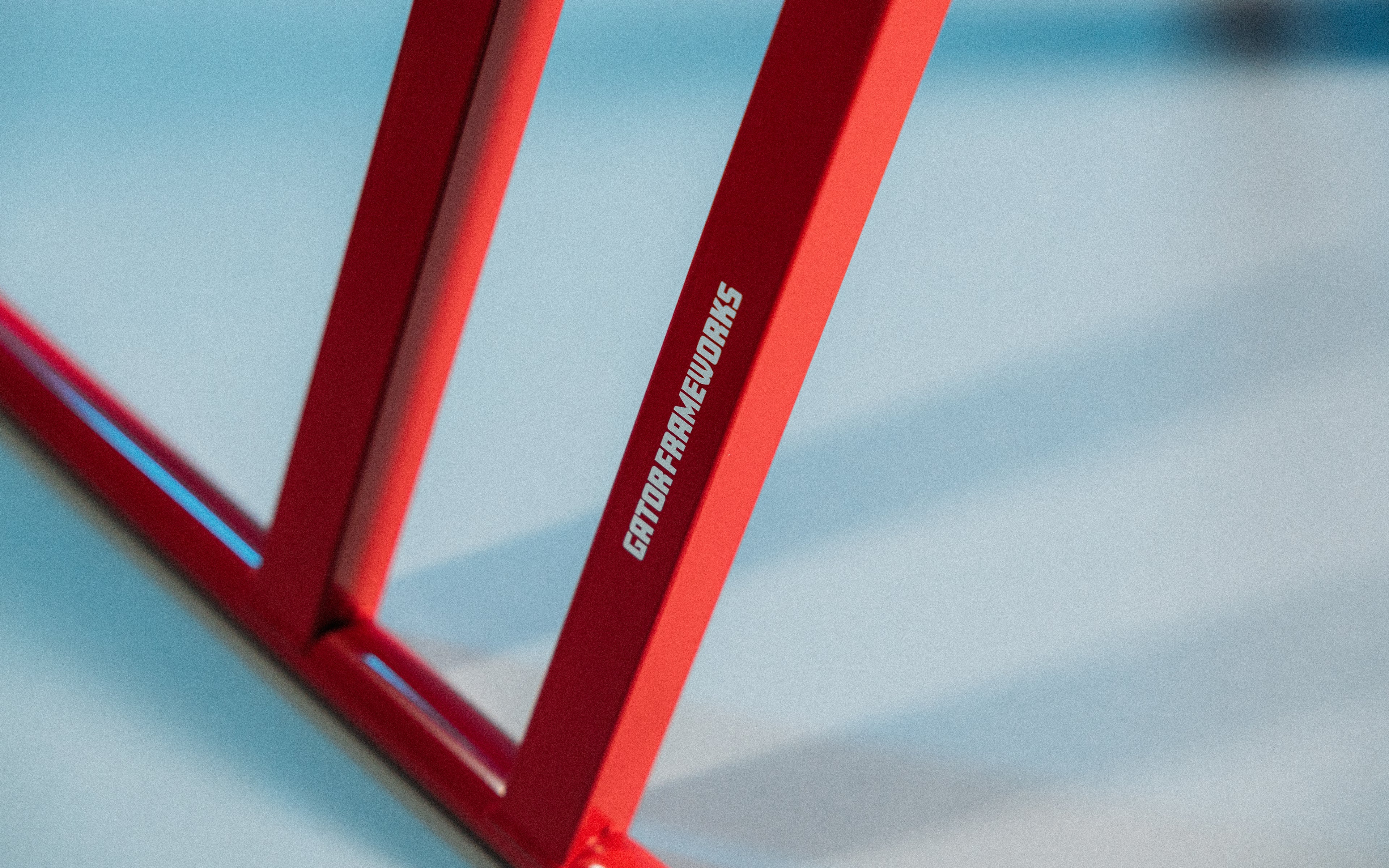 2 Tier X Style Keyboard Stand; Red