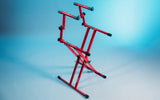 2 Tier X Style Keyboard Stand; Red