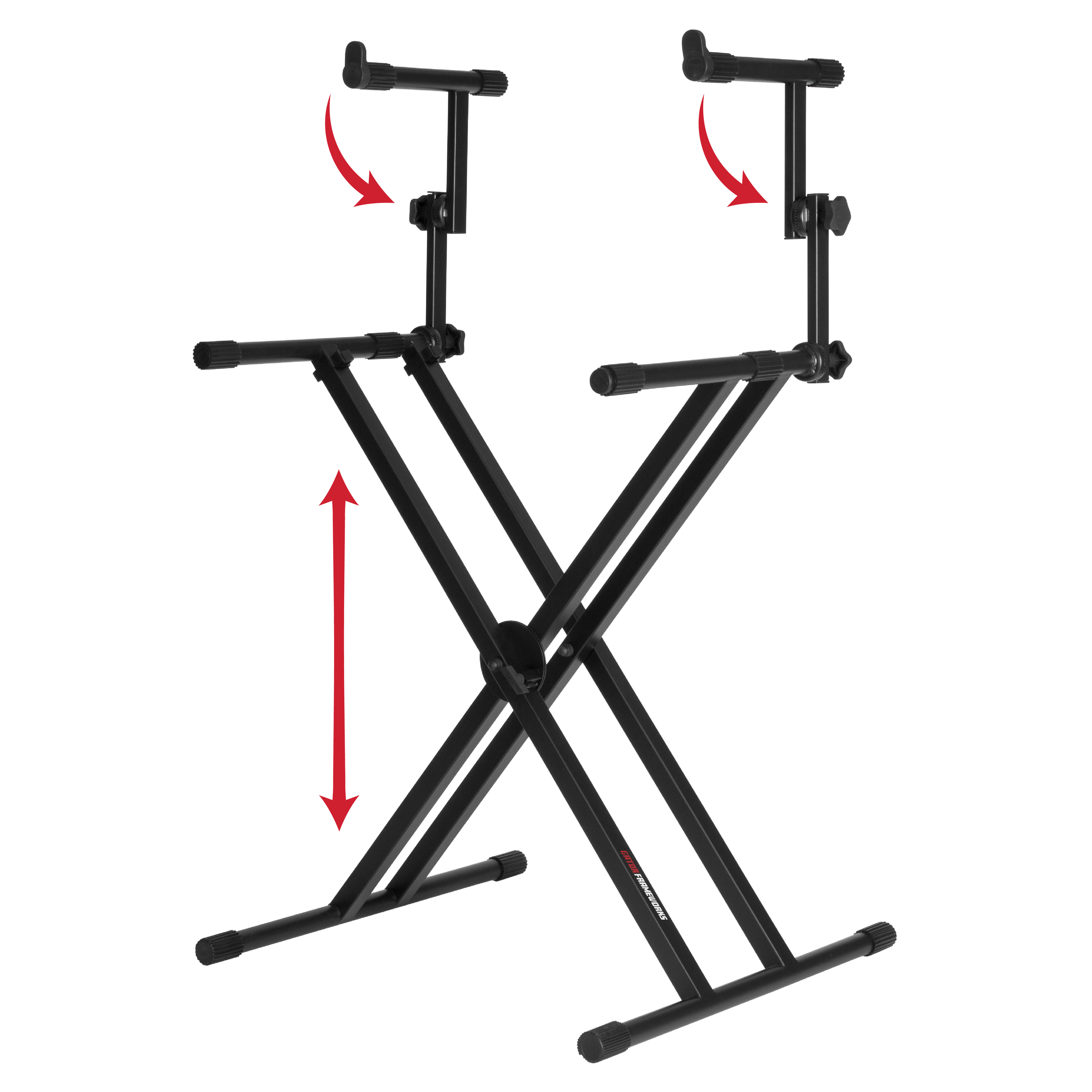 Deluxe 2 Tier "X" Style Keyboard Stand