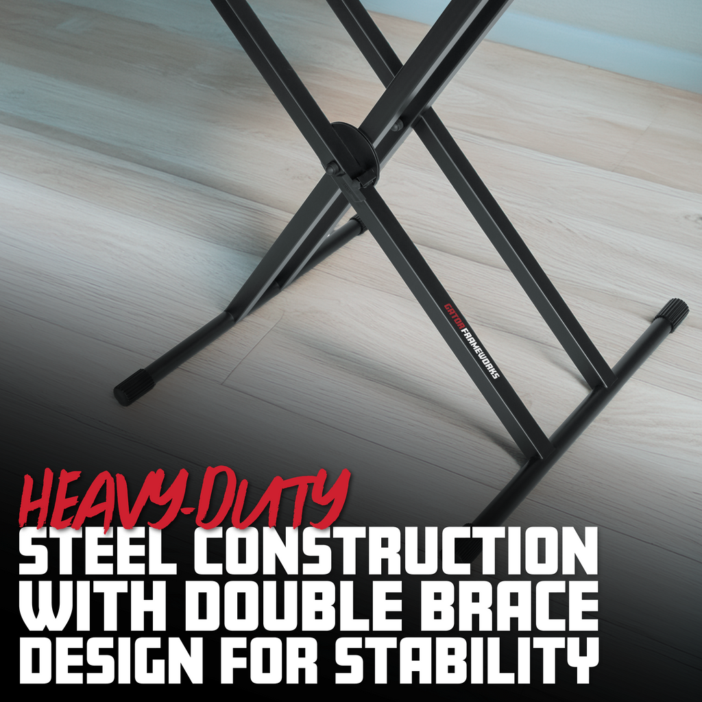 Deluxe 2 Tier "X" Style Keyboard Stand