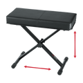 Standard Black Keyboard Bench