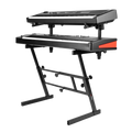 Adjustable Z-Style Keyboard Stand with 2nd Tier