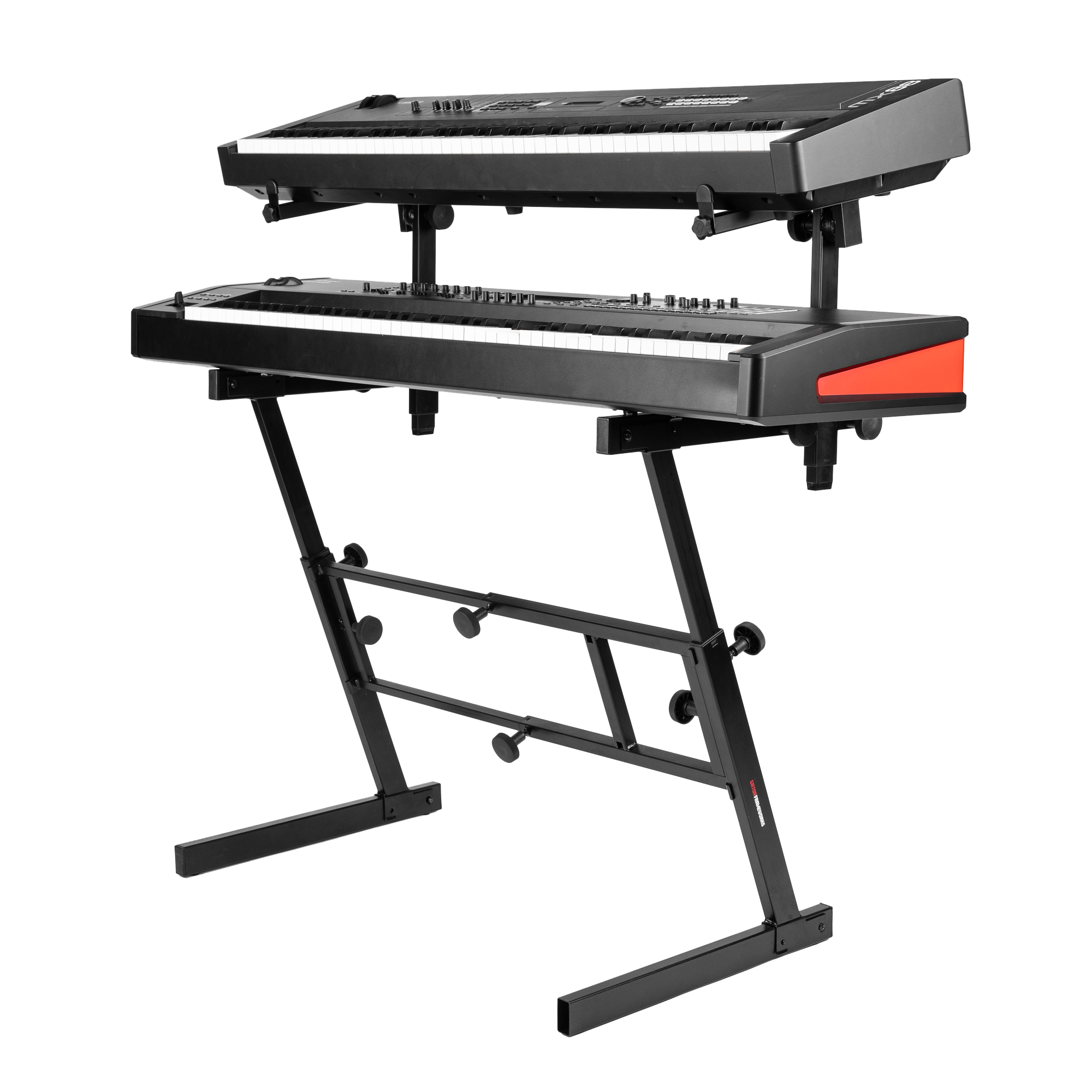 Adjustable Z-Style Keyboard Stand with 2nd Tier