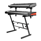 Adjustable Z-Style Keyboard Stand with 2nd Tier