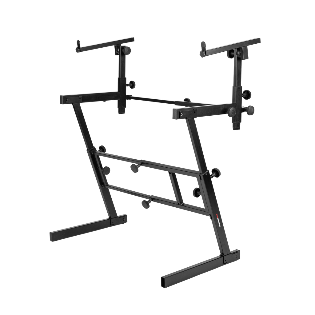 Adjustable Z-Style Keyboard Stand with 2nd Tier